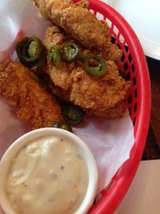 Fried Chicken - Southern style buttermilk soaked tenders with cracked pepper white gravy