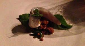Coorong mullet, lentils, walnut & ice plant