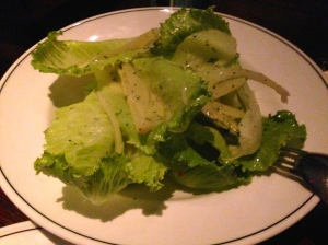 Cosberg lettuce, confit fennel, verjuice dresing