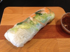 Prawn rice paper roll